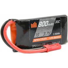 Spektrum LiPo 800mAh 1S 3.7V 30C LiPo Battery; JST