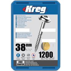 Kreg Pocket-Hole 38mm Zinc Coated Maxi-Loc fin