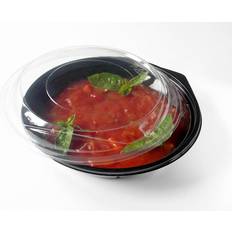 Antalis Plastbakke rund salatbowle APET sort 400ml v490 400stk/ka