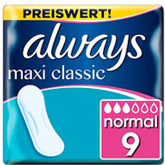 Always Intimhygiejne & Menstruationsbeskyttelse Always Maxi Classic Normal 9-pack