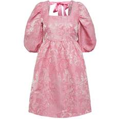Pieces Dame - Firkantet Kjoler Pieces Pcaviona Short Dress - Prism Pink
