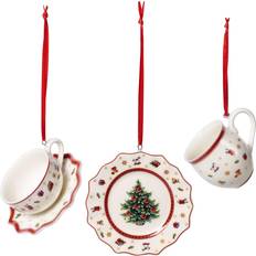Porcelæn Dekorationer Villeroy & Boch Toy's Delight Christmas Decoration 3-pack Juletræspynt