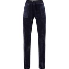12 - Dame - S Bukser Juicy Couture Classic Velour Del Ray Pant - Night Sky