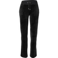 Juicy Couture Bukser & Shorts Juicy Couture Del Ray Classic Velour Pant - Black