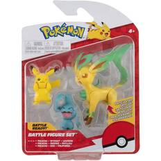 Pokémon Figurer Pokémon Pikachu Wynaut Leafeon Battle Figure 3-pack