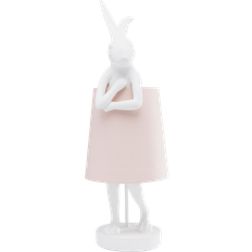 Kare Design Animal Rabbit hvid/rosa Bordlampe