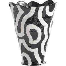 Hay Vaser Hay Shadow Black/White Vase 25cm