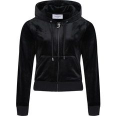 12 - Dame - XXS Sweatere Juicy Couture Classic Velour Robertson Hoodie - Black