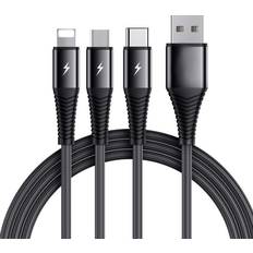 SiGN 3-in-1 Kabel USB-C, Micro-USB, 3A, 1.2m