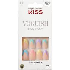 Langtidsholdbare Kunstige negle Kiss Voguish Fantasy Nails Candies 28-pack