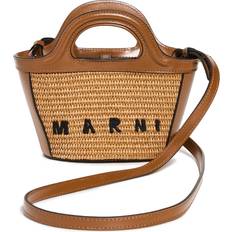 Marni Dame Håndtasker Marni Brown Micro Tropicalia Tote