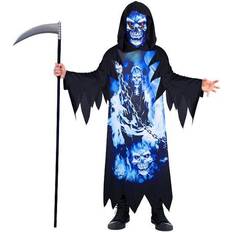 Døden Kostumer Amscan Manden Med Leen Neon Børnekostume