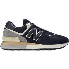 New Balance Dame - Slip-on Sneakers New Balance 574 - Navy with White