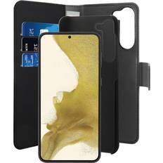 Puro Læder/Syntetisk Mobiletuier Puro Samsung Galaxy S23 (Plus) Cover Wallet Detachable 2-In-1 Sort