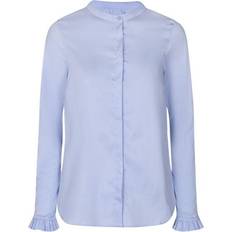 Dame - Elastan/Lycra/Spandex Skjorter Mos Mosh Mattie Shirt - Light Blue