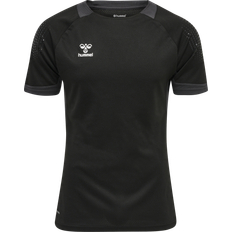 Hummel Herre T-shirts Hummel Lead Short Sleeve Poly Training Jersey Men - Black