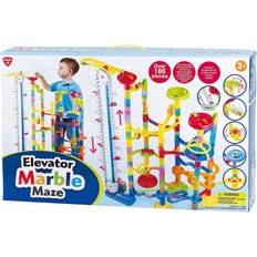 Playgo Plastlegetøj Kuglebaner Playgo Elevator Marble Maze Over 186 Parts