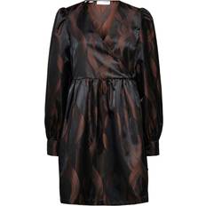 38 - Brun - Korte kjoler Selected Joella Wrap Dress - Java
