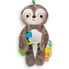 Bright Starts Tyggelegetøj Bright Starts Sloth Cuddly Toy for Travelling with Various Textures & Mirrors