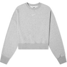 16 - Dame - Grøn Sweatere Nike Sportswear Phoenix Fleece Over-Oversized Crew-Neck Sweatshirt Women's