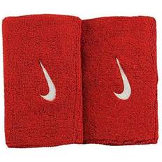 Sort - Tennis Svedbånd Nike Swoosh Doublewide Wristband 2-pack