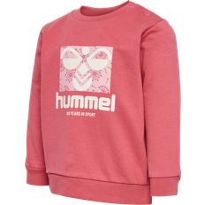 Rød Sweatshirts Børnetøj Hummel Baroque Rose Lime Sweatshirt