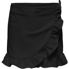 Piger - Shorts Bukser Børnetøj Only Mette Wrap Shorts - Black (15260982)