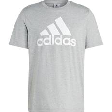 Adidas 16 T-shirts & Toppe adidas Essentials Single Jersey Big Logo T-shirt - Medium Grey Heather