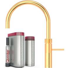 Vand med brus Armatur Quooker Fusion Round inkl. PRO3-B & CUBE Guld