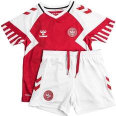 Danmark Fodboldsæt Hummel Denmark Home Jersey 2023/24 Mini-Kit
