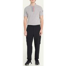 Moncler Grå T-shirts & Toppe Moncler Gray Embroidered Polo 984 GREY