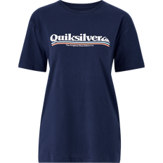 Quiksilver Bomuld T-shirts & Toppe Quiksilver Between The Lines T-Shirt Navy Blazer