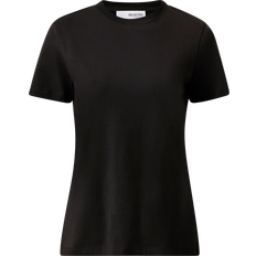 Selected Rund hals T-shirts & Toppe Selected Klassisk T-shirt Sort