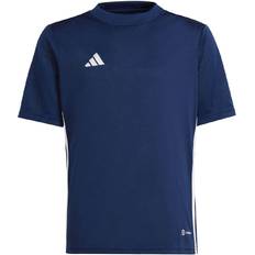 Adidas Blå - Piger Overdele adidas Junior Tabela 23 Short Sleeve T-shirt - Team Navy Blue/White