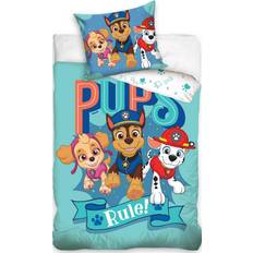 Paw Patrol Sort Børneværelse Paw Patrol sengetøj 150x210 Pups Rule! bomulds