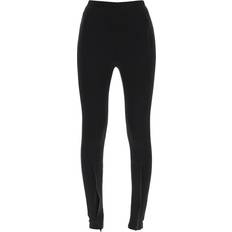 Dame - Viskose Leggings Wardrobe NYC Front Zip Legging - Black