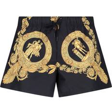 Versace Badebukser Versace Underwear Black Maschera Baroque Swim Shorts 5B000 Black Gold
