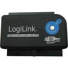 SATA Controller kort LogiLink USB 3.0 to SATA/IDE Adapter with OTB