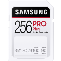 Samsung 256 GB - SDXC Hukommelseskort Samsung PRO Plus SDXC Class 10 UHS-I U3 100/90MB/s 256GB