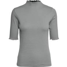 Hvid - Polokrave T-shirts Vero Moda Slim Fit Turtle Neck T-shirt