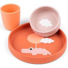 Børneservice Done By Deer Silicone Dinner Set Happy Clouds