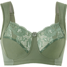 Blonder - Bådudskæring - Grøn Tøj Miss Mary Lovely Lace Non-Wired Bra - Green
