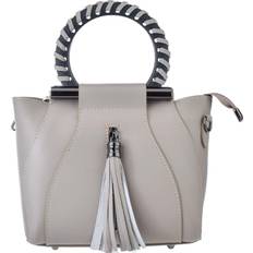 Beige - Dame Skuldertasker Håndtasker til damer Mia Tomazzi WB201297-GREY Beige (21 x 18 x 7 cm)