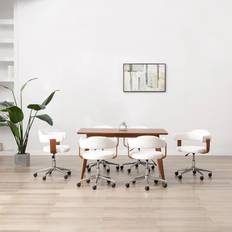 VidaXL Krydsfiner Køkkenstole vidaXL drejelige spisebordsstole 6 stk. bøjet Køkkenstol