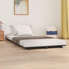 100 cm Sengerammer vidaXL grey, 100 Pine Bed Frame Bedstead Bed Base