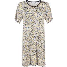 Dame - Multifarvet Natkjoler Lady Avenue Bamboo Homewear Bigshirt W/Short Sleeve