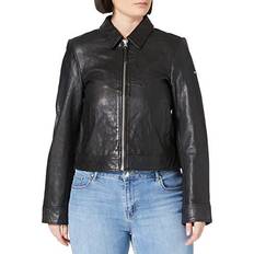 Superdry Skind Overtøj Superdry Down Town Leather Jacket
