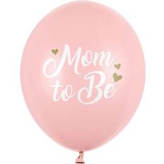 PartyDeco Latex Balloons Mom to Be Pink 50-pack