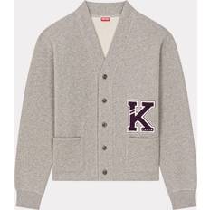 Kenzo Grå Sweatere Kenzo Varsity Cotton-Jersey Cardigan