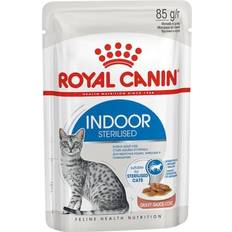 Royal Canin Katte - Vådfoder - Zink Kæledyr Royal Canin Indoor Sterilised in Gravy Salsa 12x85g